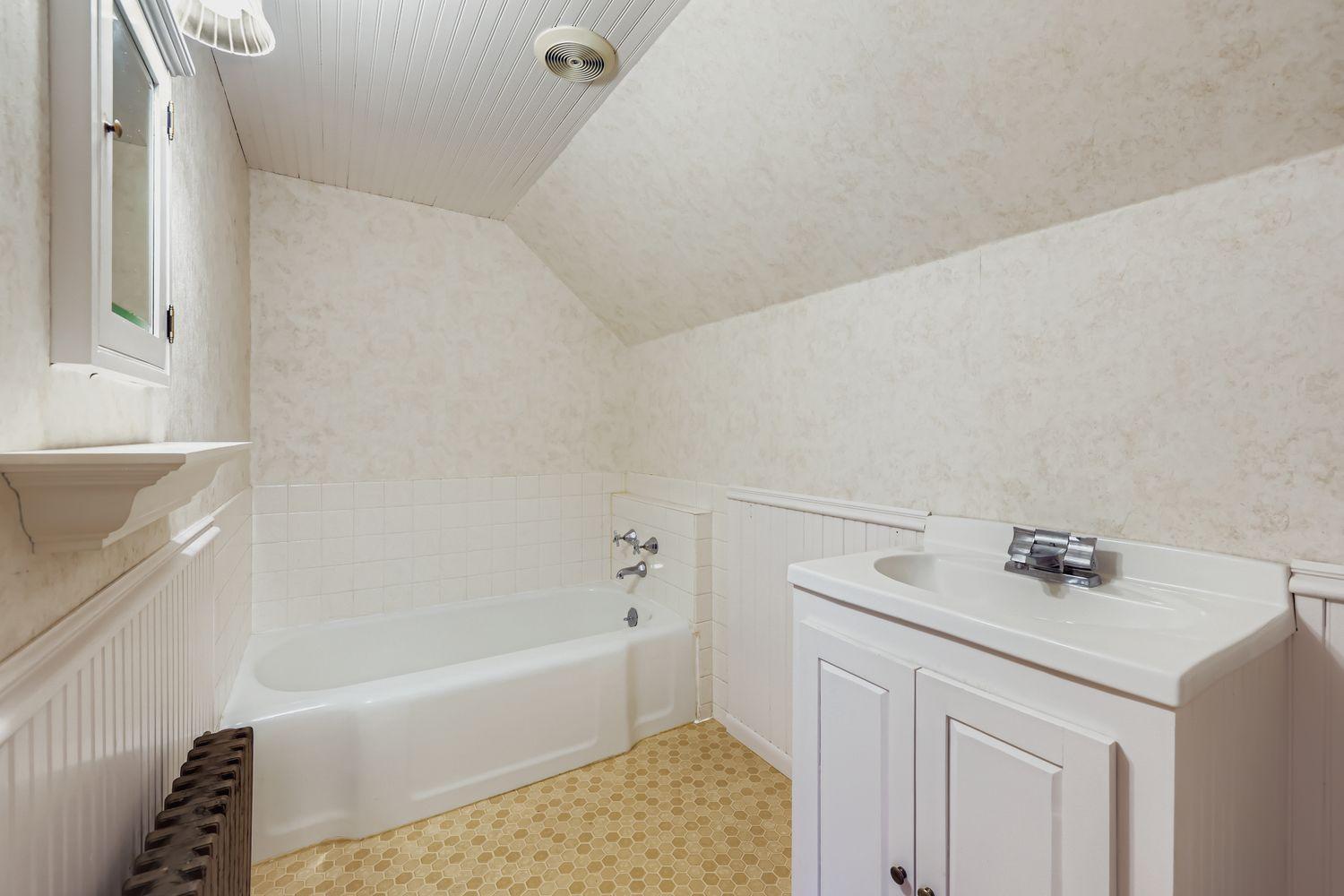 Second floor full bath. With some imagination and design this would become a cultivated property that would bring pride in saying HOME!