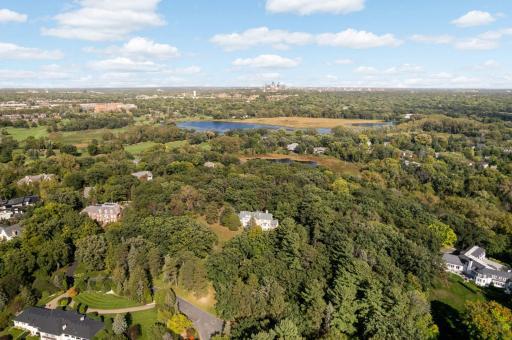 Offering complete privacy or develop the land into several homesites if desired with or without the existing home