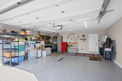2 Stall Garage-electric car charging station, heated, epoxy floor