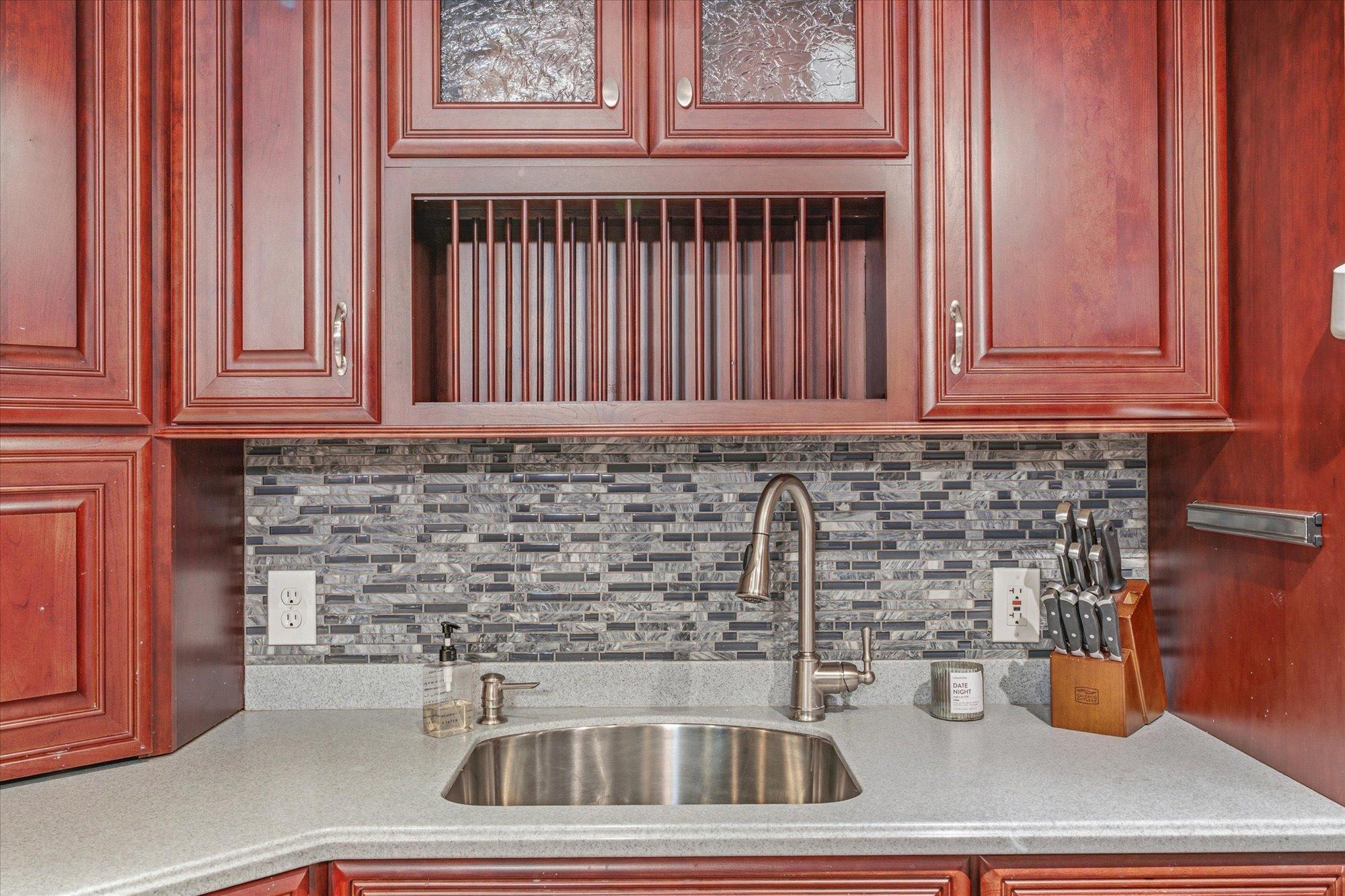 Thoughtful details and quality finishes complete this functional space.