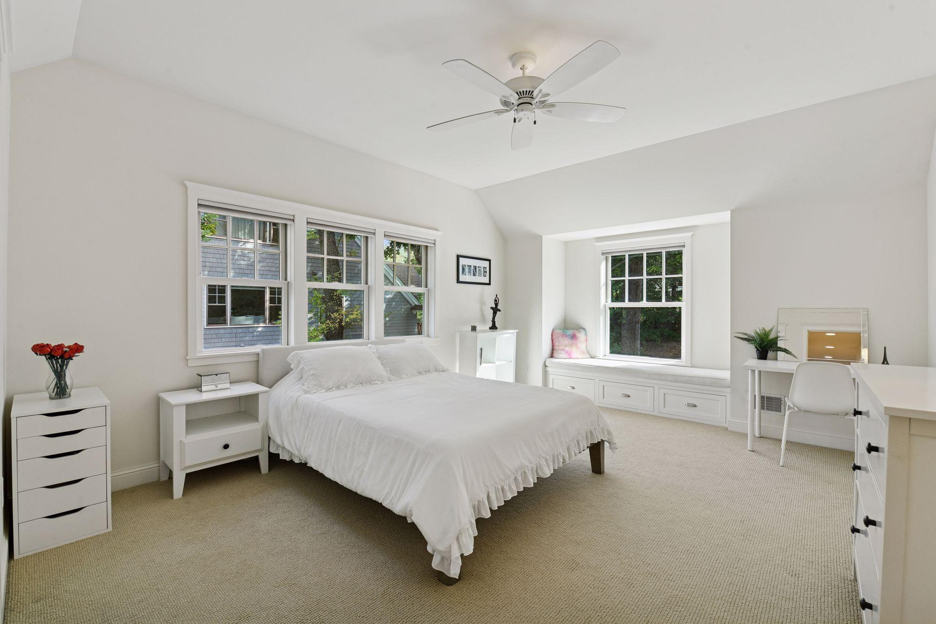 The junior bedrooms are all well sized and feature high ceilings and large windows for natural light.