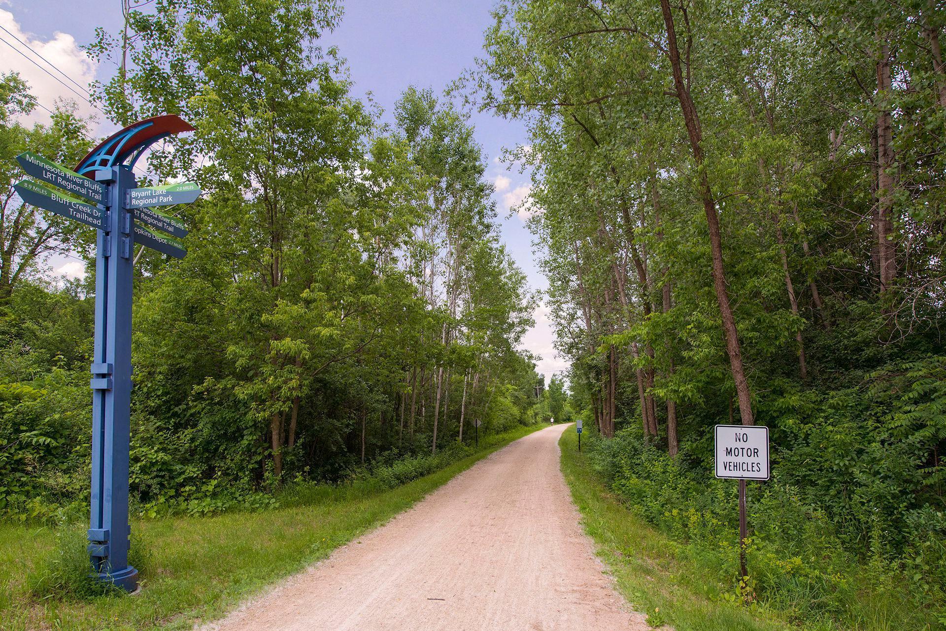 The Lake Minnetonka Regional Trail connects the city of Deephaven to its nearby neighbors. Providing about 9.2 miles of compacted limestone aggregate, it stretches from Hopkins to Victoria, intersecting Deephaven's Village Hall Park.