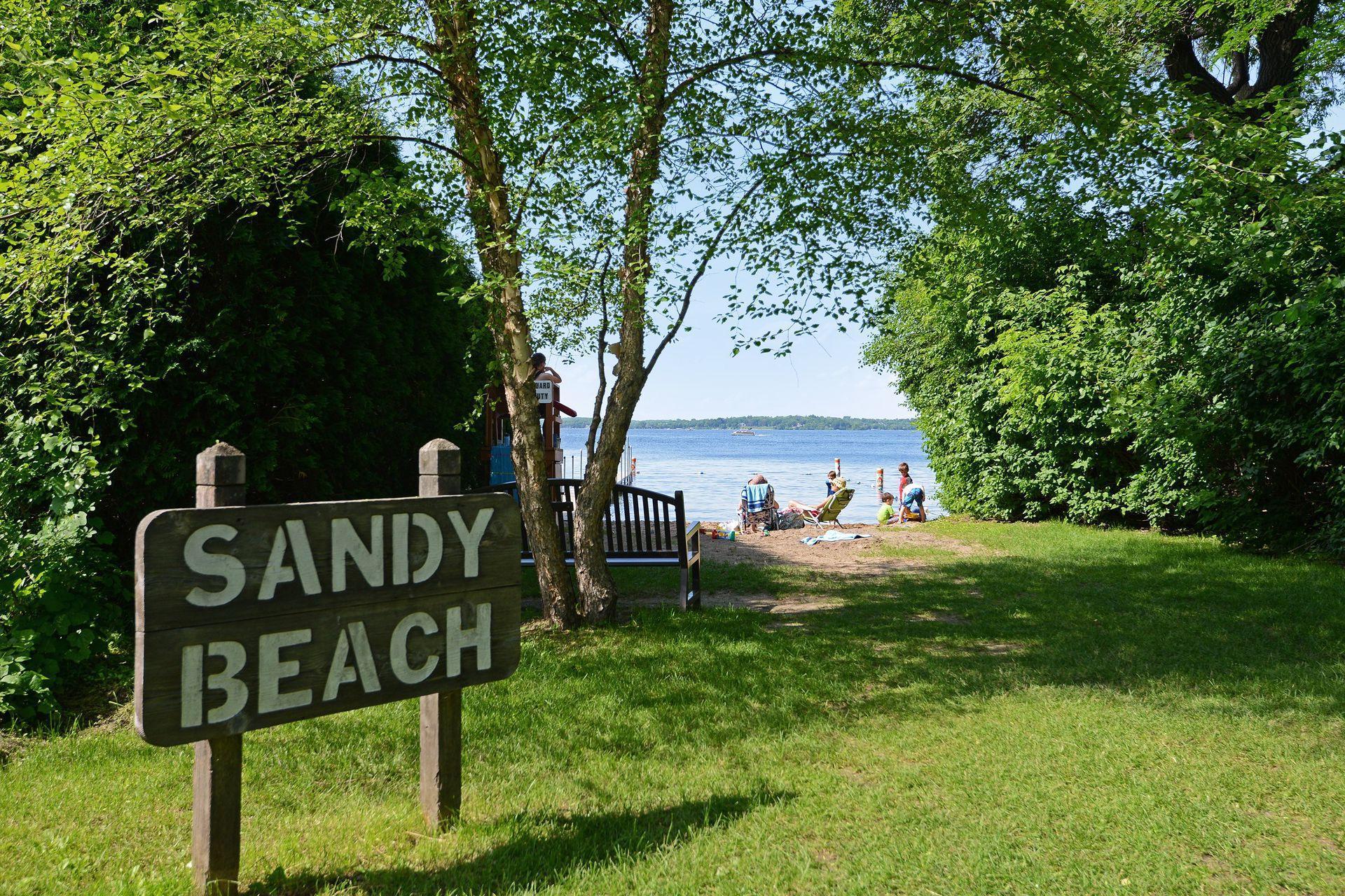 Steps from your front door is Sandy Beach.