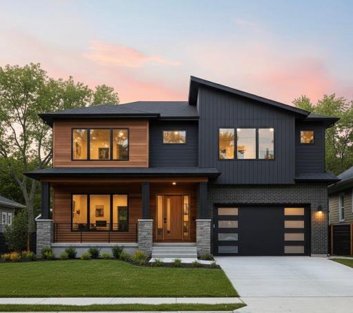 Inspirational rendering of a home that could be built on this amazing Edina Morningside block.
