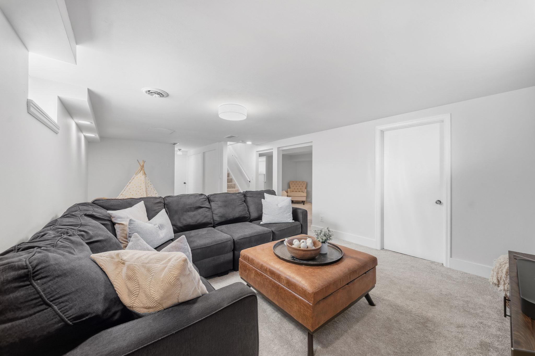 Lower level family room