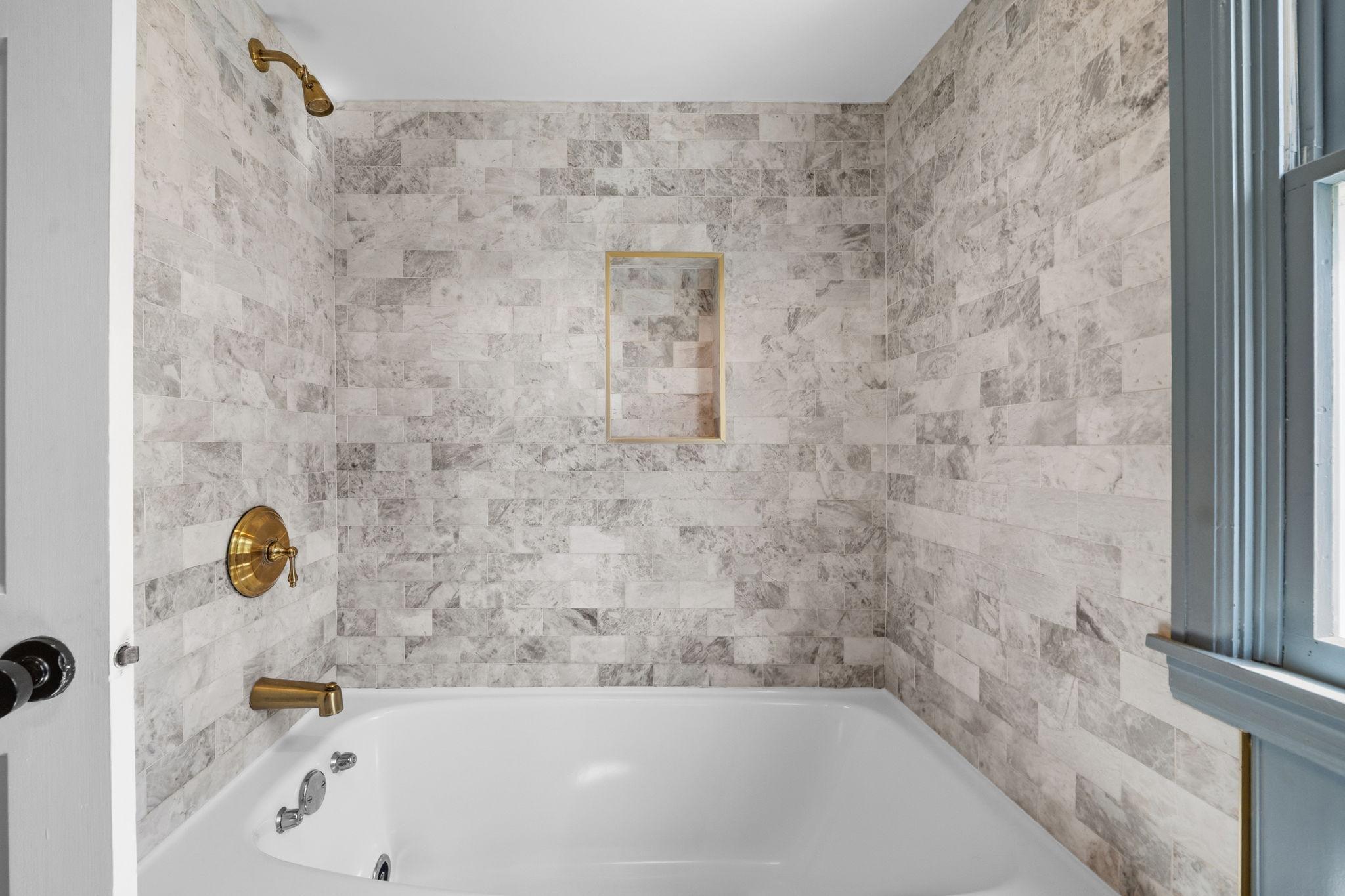 No detail was spared in the finishes and design of this bathroom!