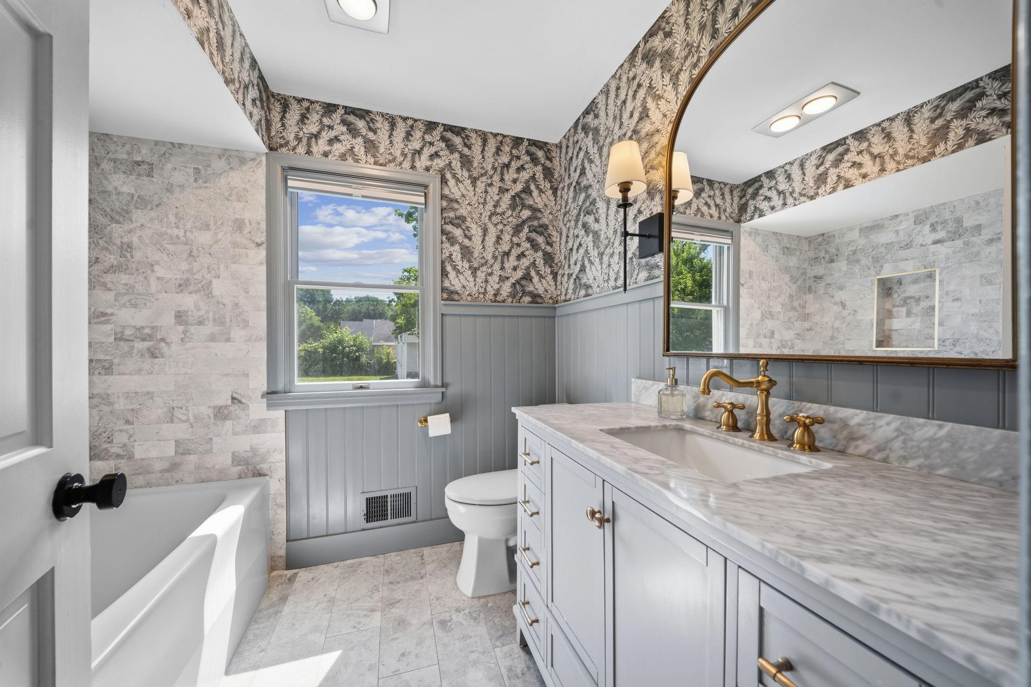 Main floor completely renovated full bath