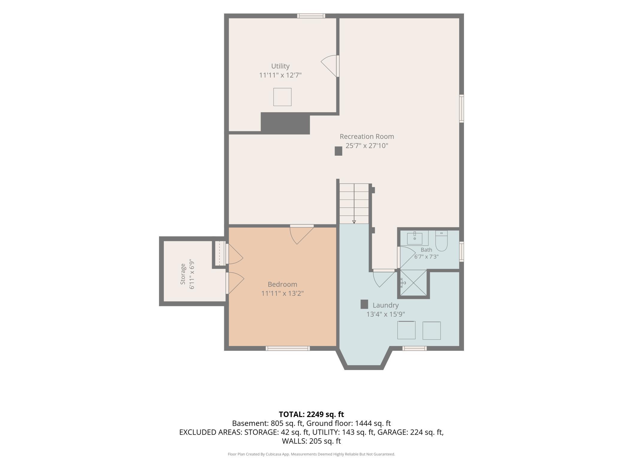 Lower level floorplan