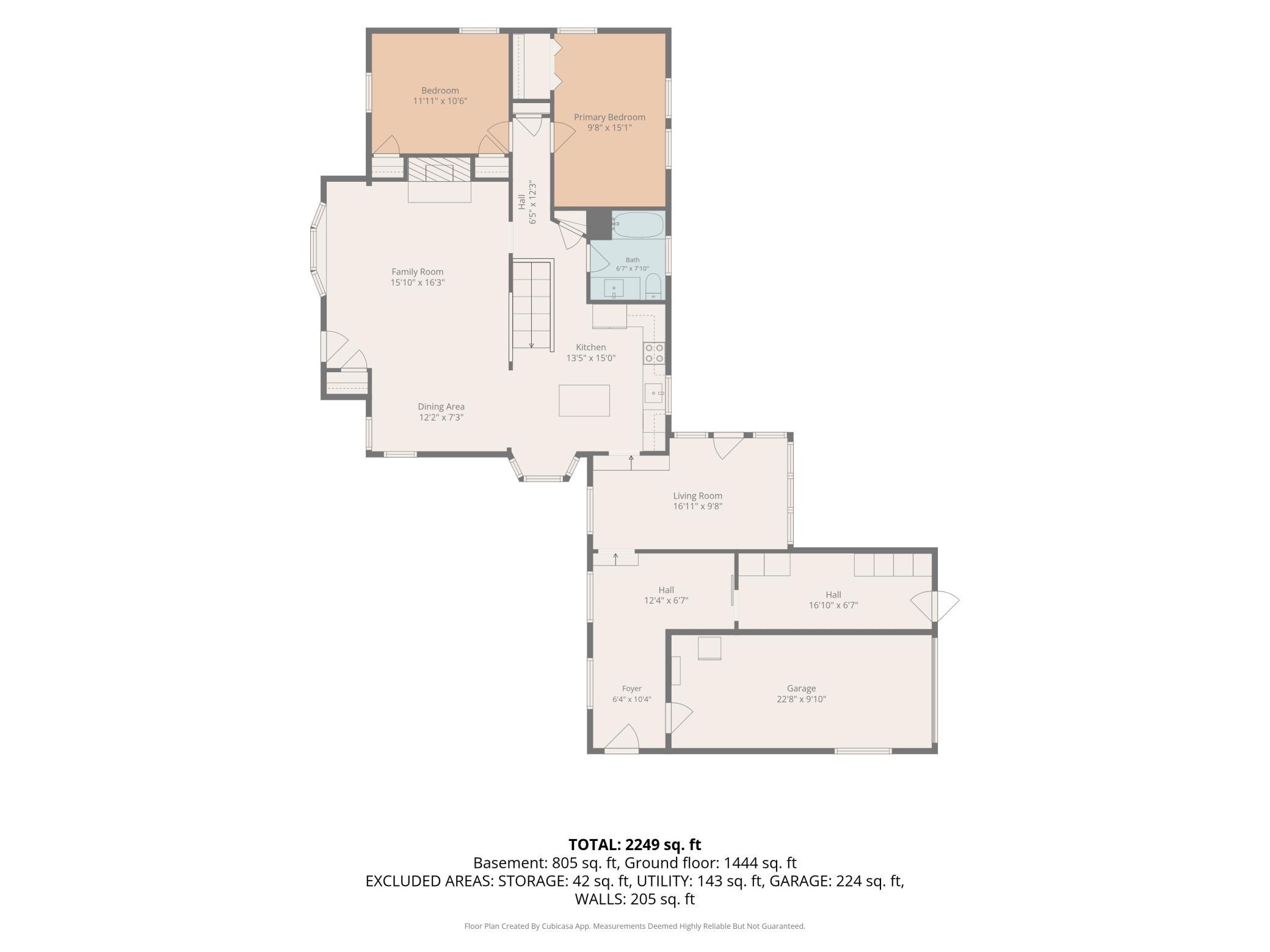 Main level floorplan