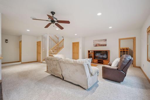 Stay warm all winter long with heated floors throughout the lower level.