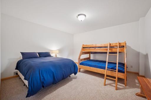 Bedroom #5 on the lower level - or use this as an additional flex space for an office or play room.