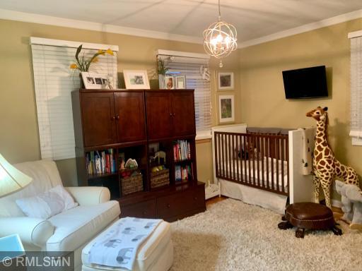 Second bedroom adjacent to the main level bathroom