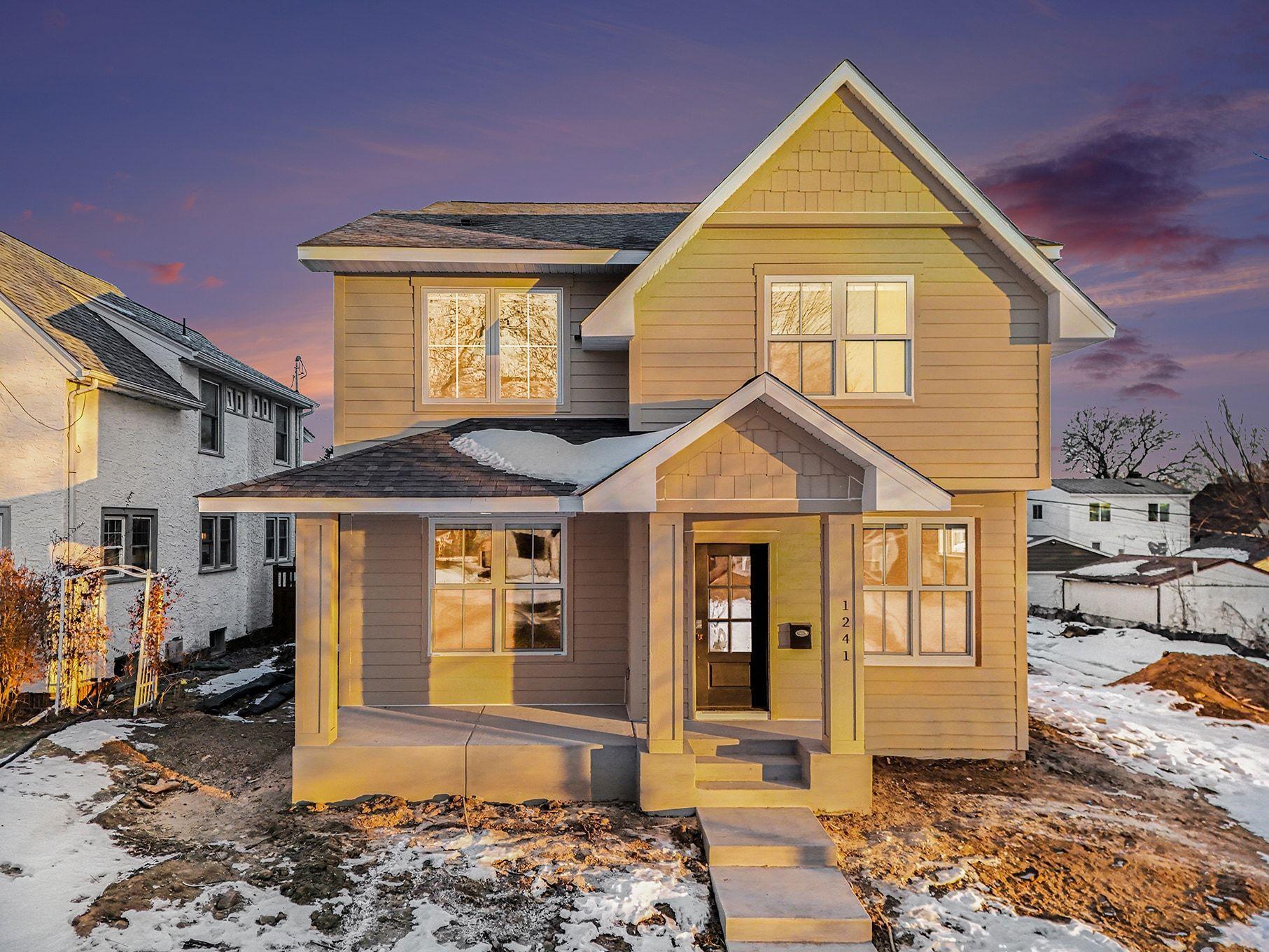 Example of what the build will look like. This photo is of primed LP Smartsiding as all homes are painted on site.