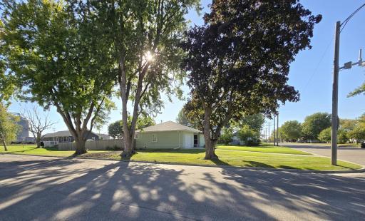 Spacious corner lot. East side of home.
