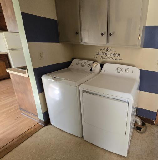 Main floor Washer and Dryer.