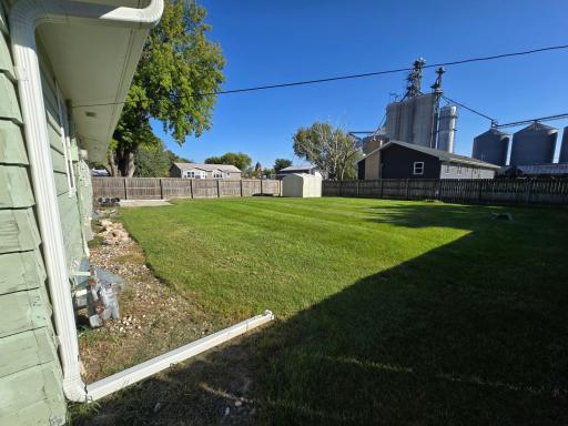 Large fenced in back yard.