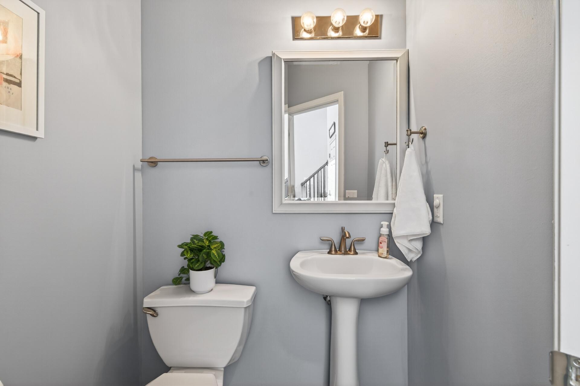 Main floor half bath