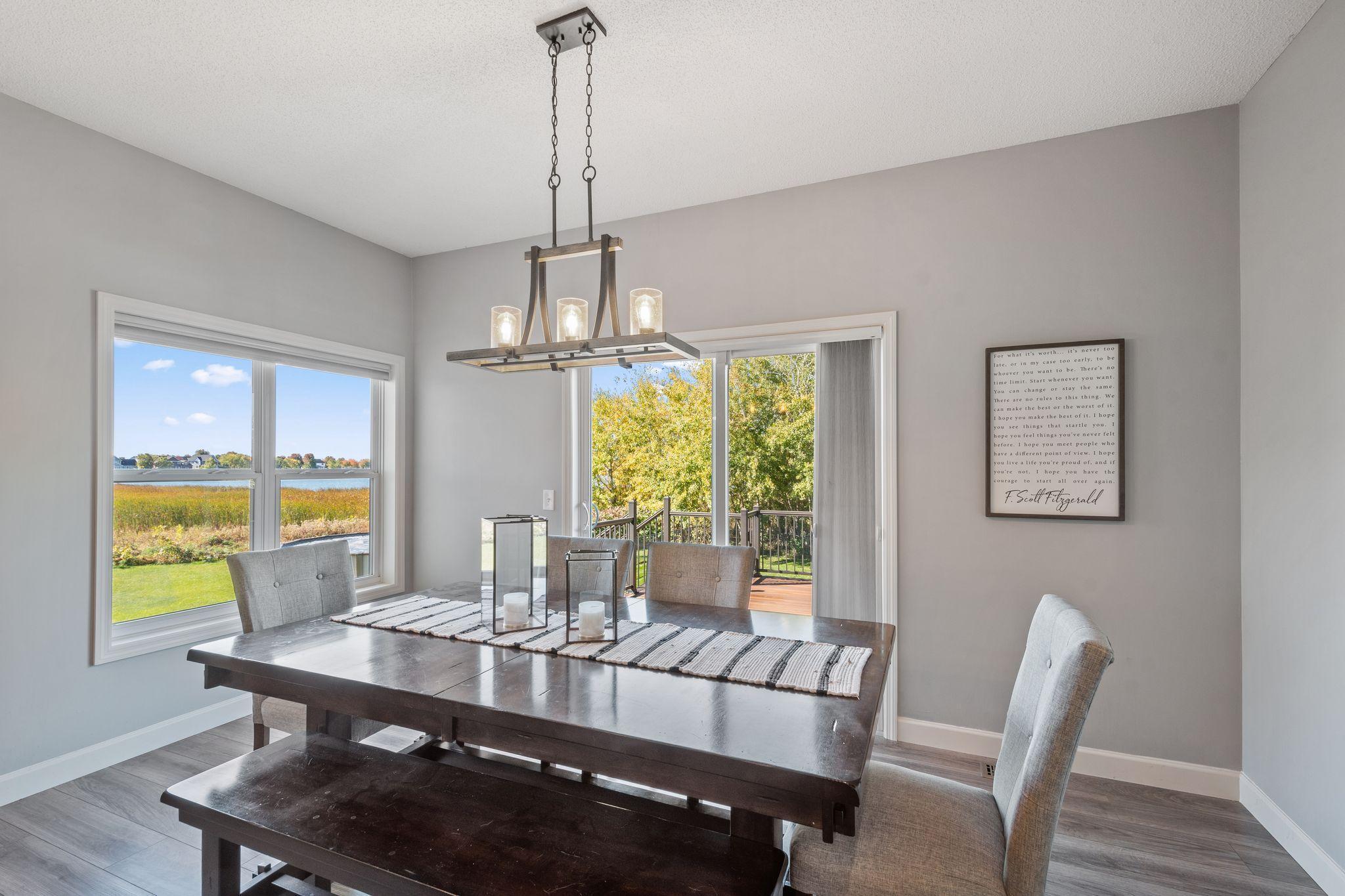 The views from the dining room can't be beat!