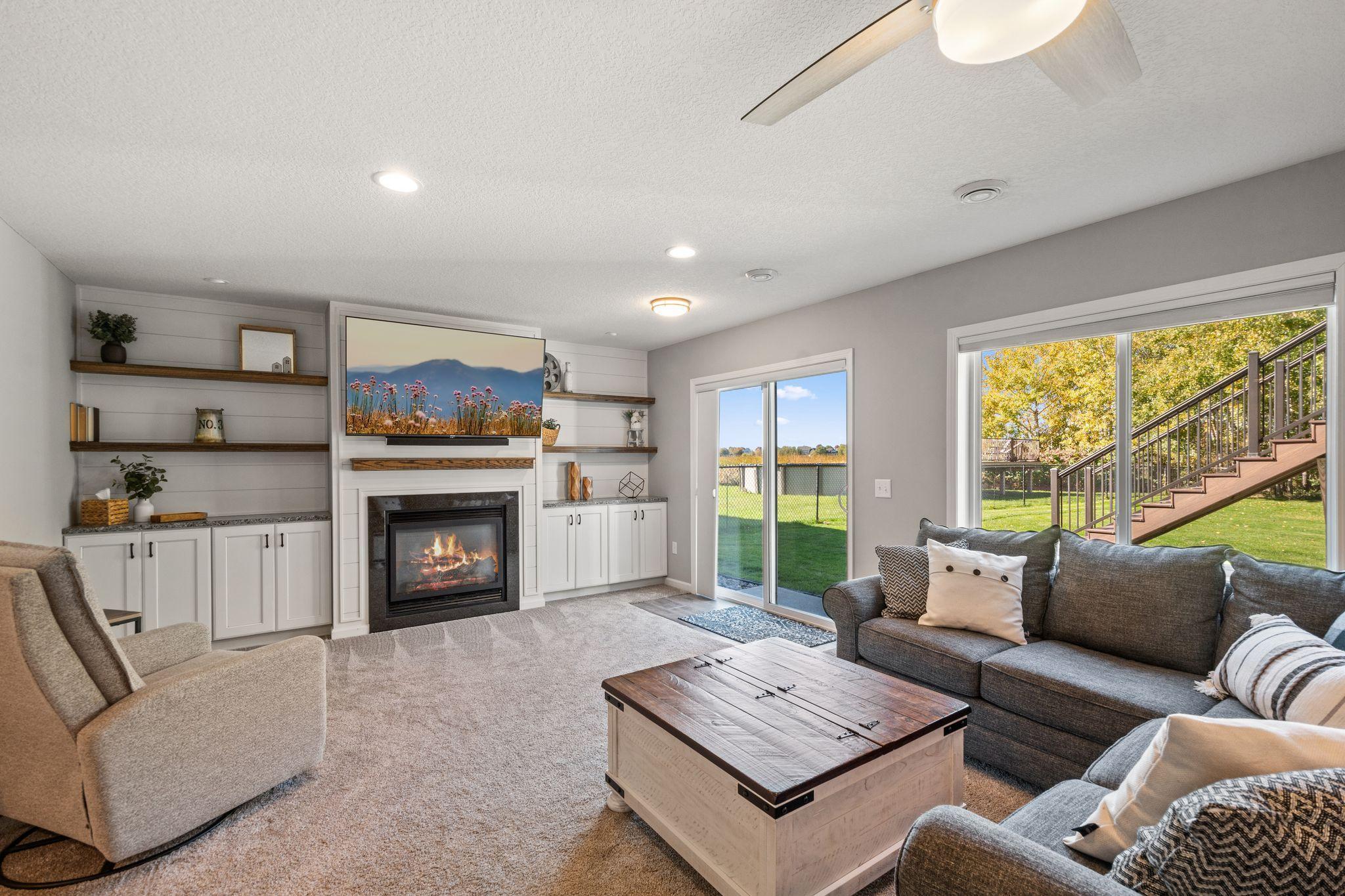 The recently finished lower level is sure to impress.