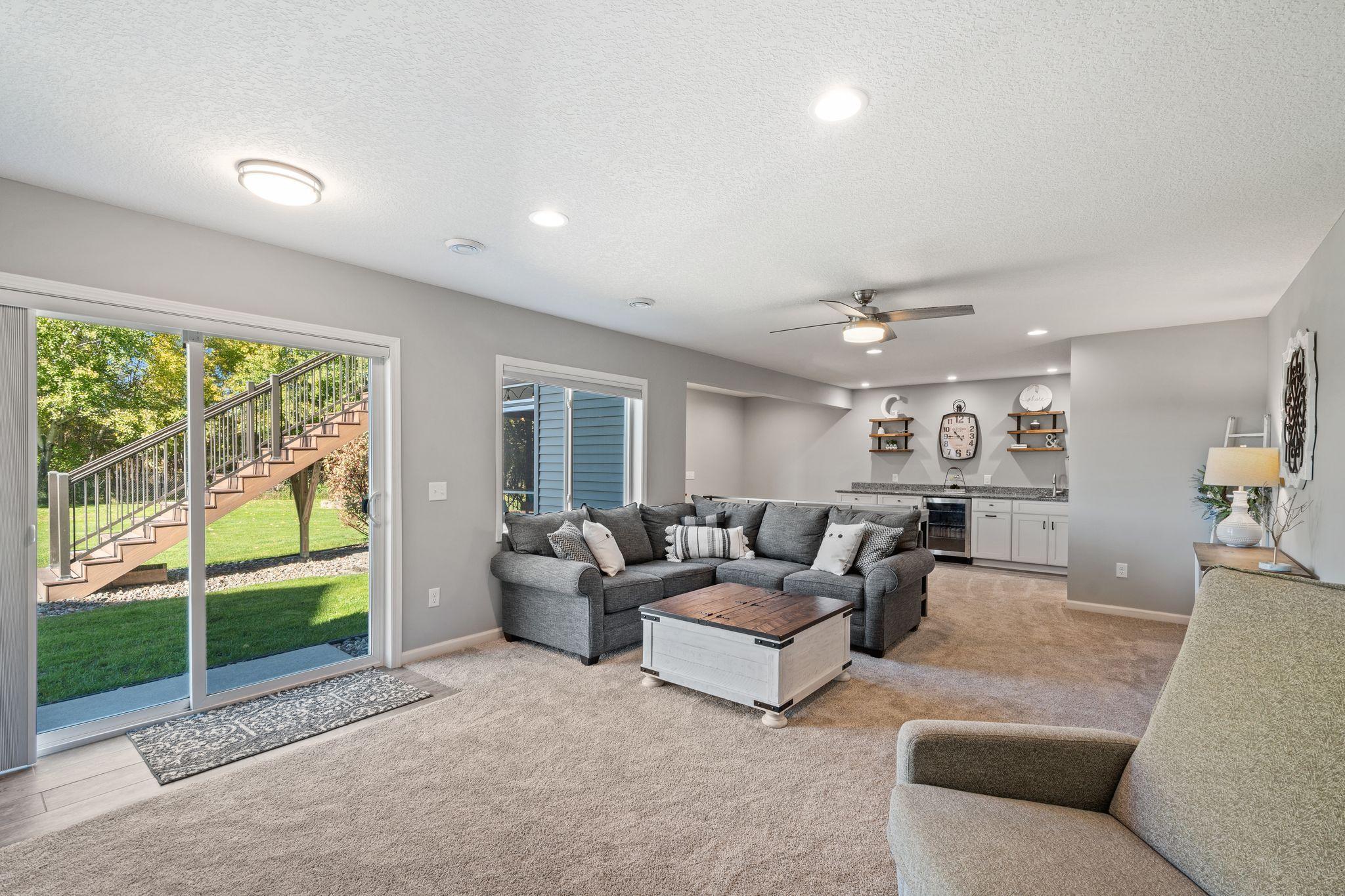 The custom built ins make entertaining a breeze.