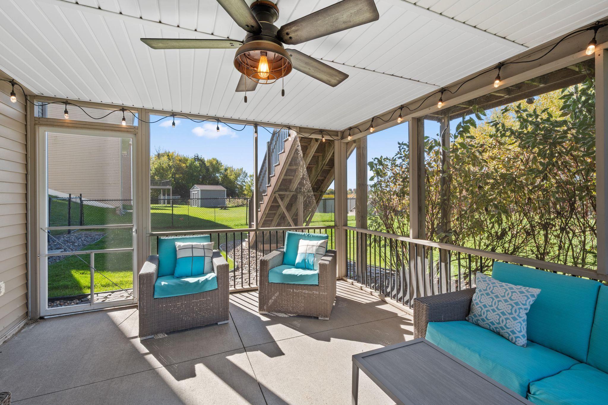Bask in your own bug-free sanctuary while watching your kids or pets in the fenced in backyard.