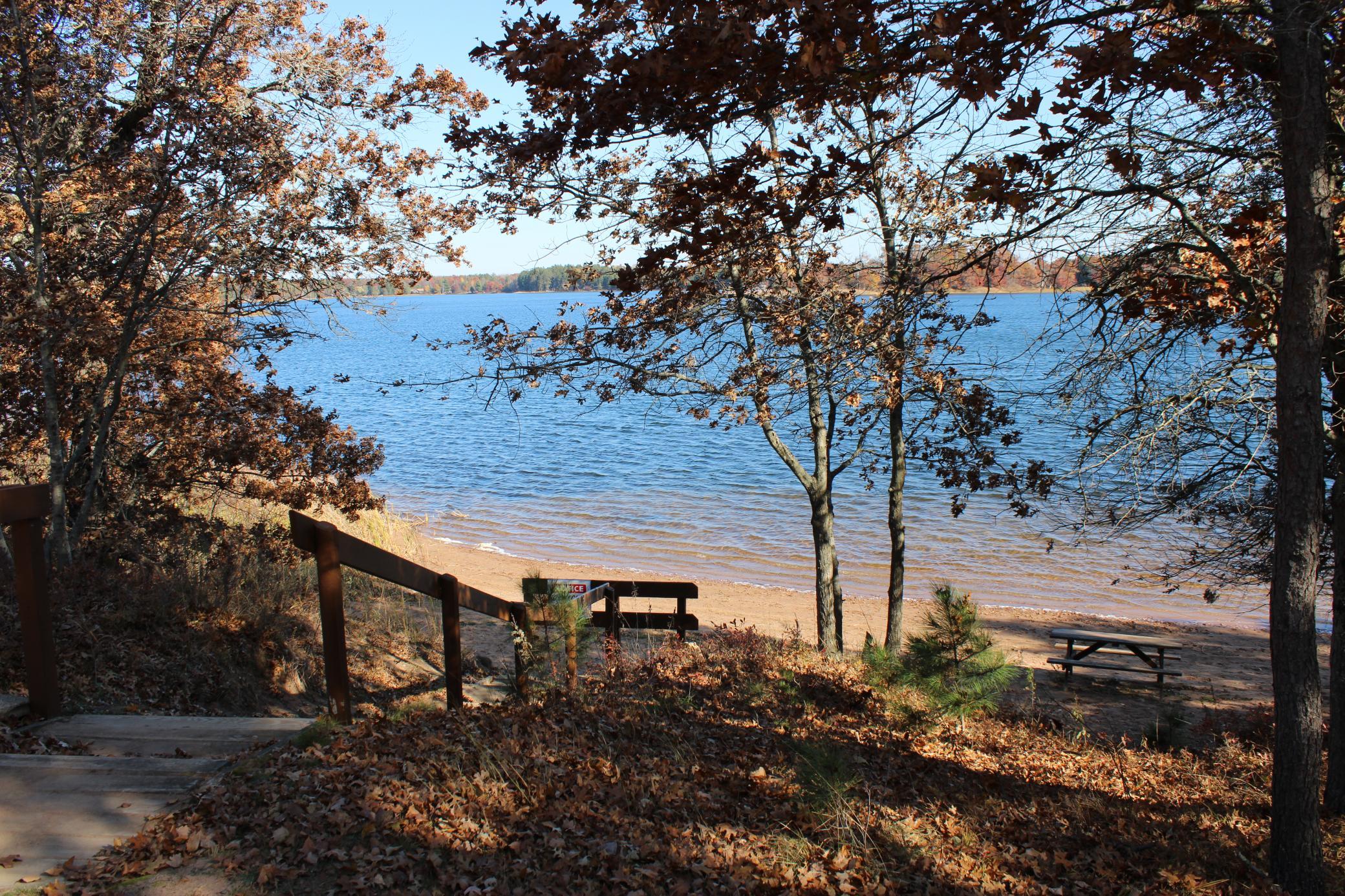 West Cadotte - Boat ramp, boat dock slip, beach house with showers and restrooms
