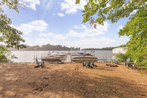 The private neighborhood beach and boat slip area are just a 4 minute from the home