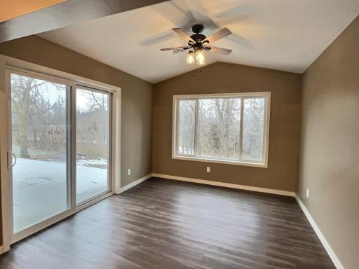 Your sun room will be used often and great spot in the home to go to. Large spacious patio will come off the sun room. Photo is from a previous model.