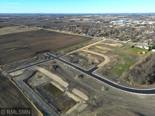 View of the development and the location of the twin homes.