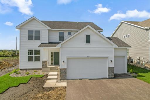 Photo is of the actual home. The Lewis has a stunning exterior!