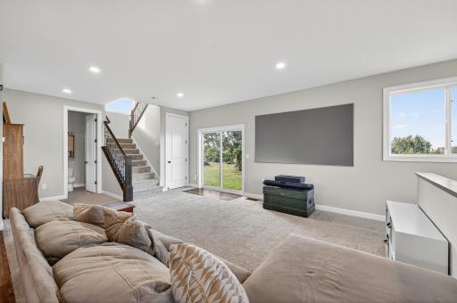 Large living room with space to add a deck
