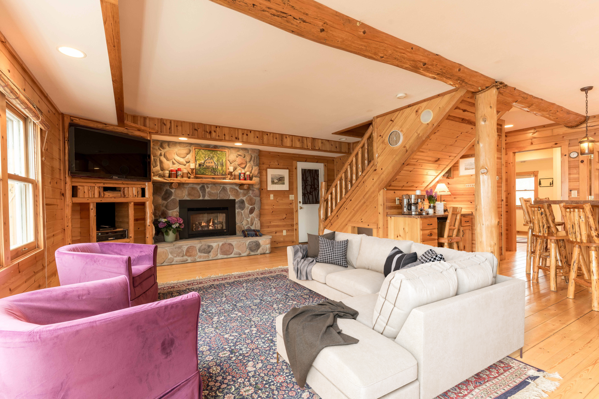 living room gas fireplace