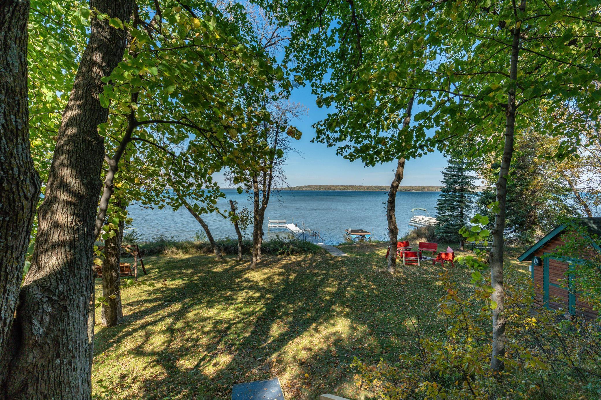 flat area to the lake