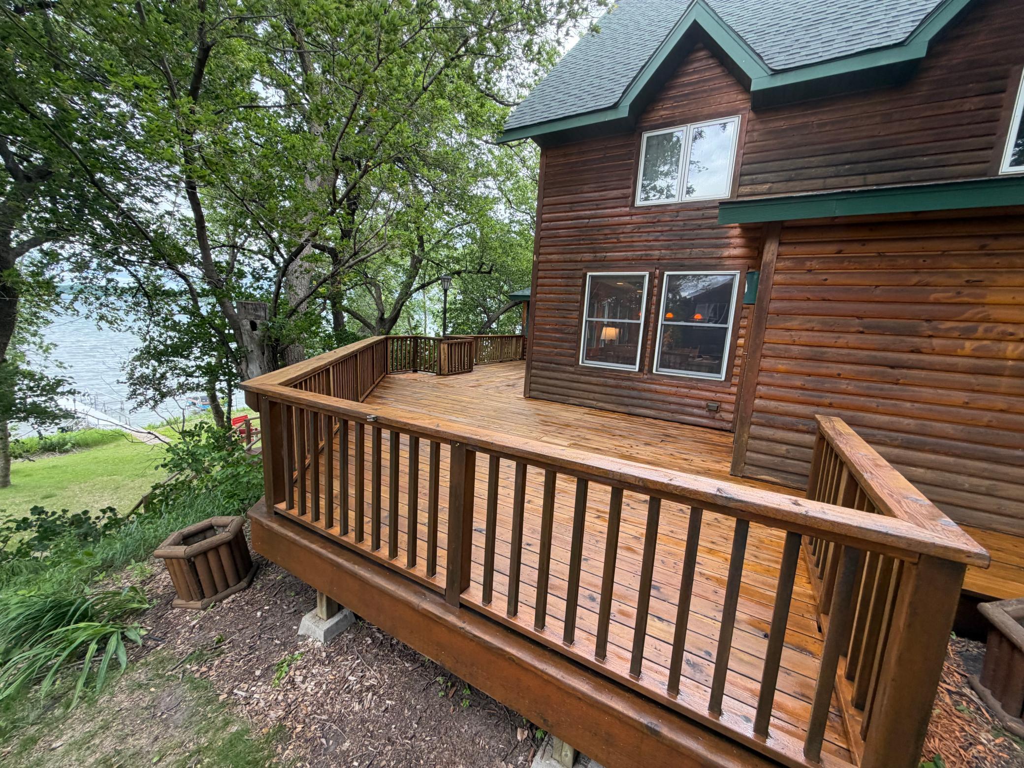wrap around deck