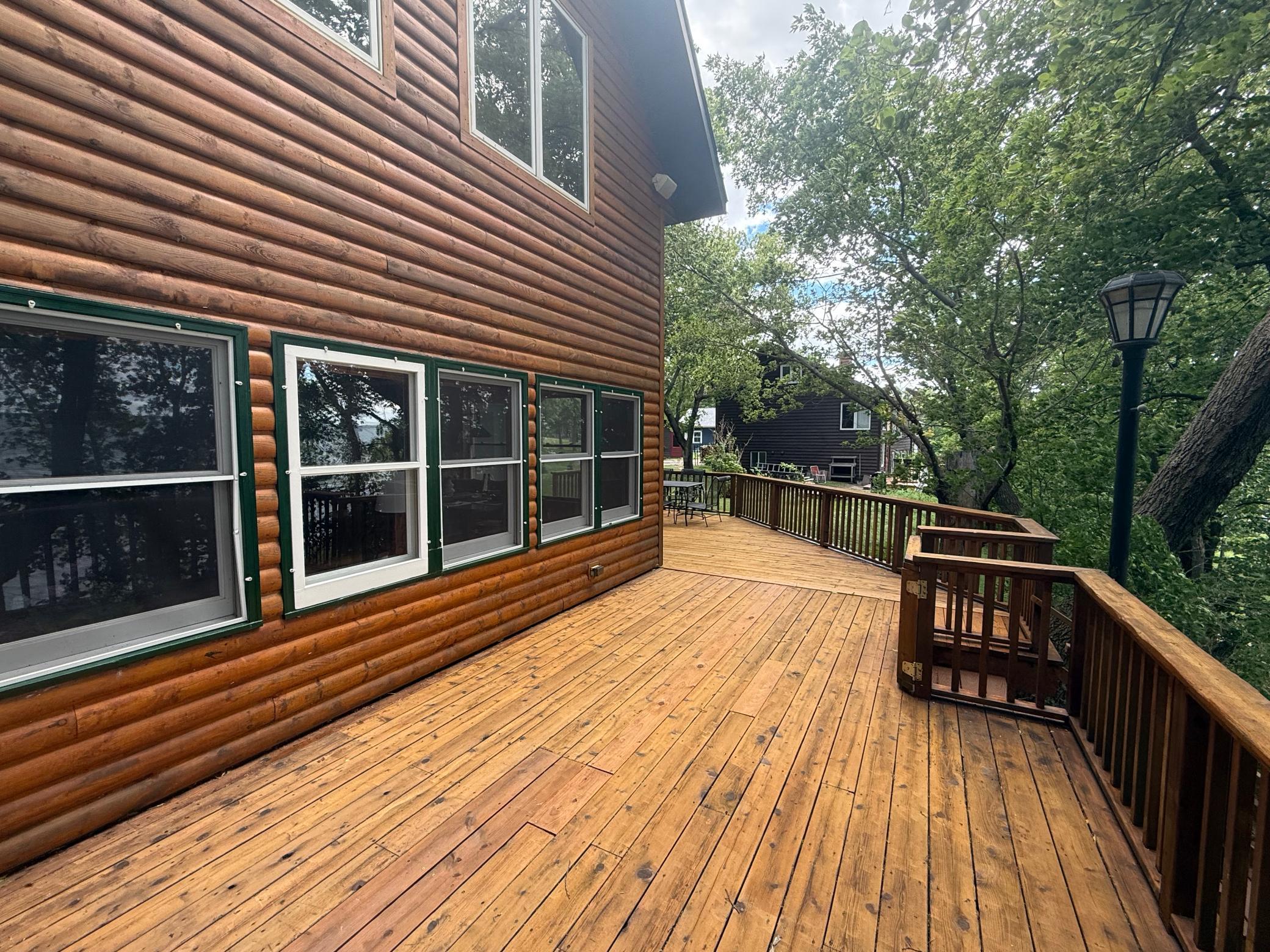 wrap around deck