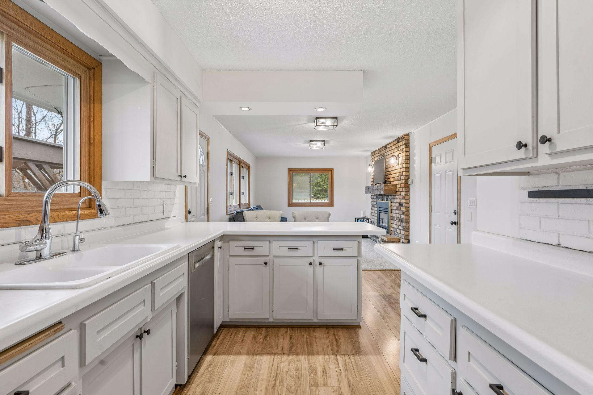 Kitchen cabinets were refreshed in 2022. (painted).