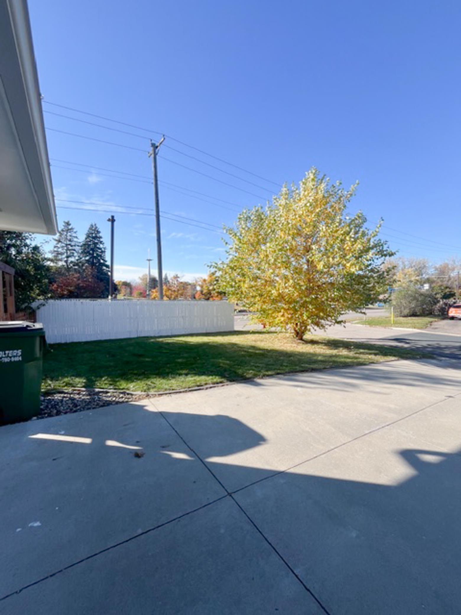 The property offers 2 apple trees, cherry and pear tree, raspberry bushes and a strawberry patch.