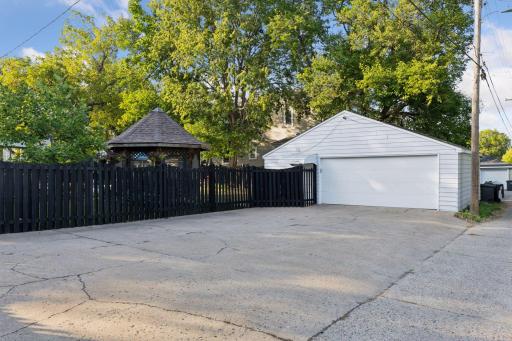 Oversized double garage & cement driveway. Plenty of off street parking.