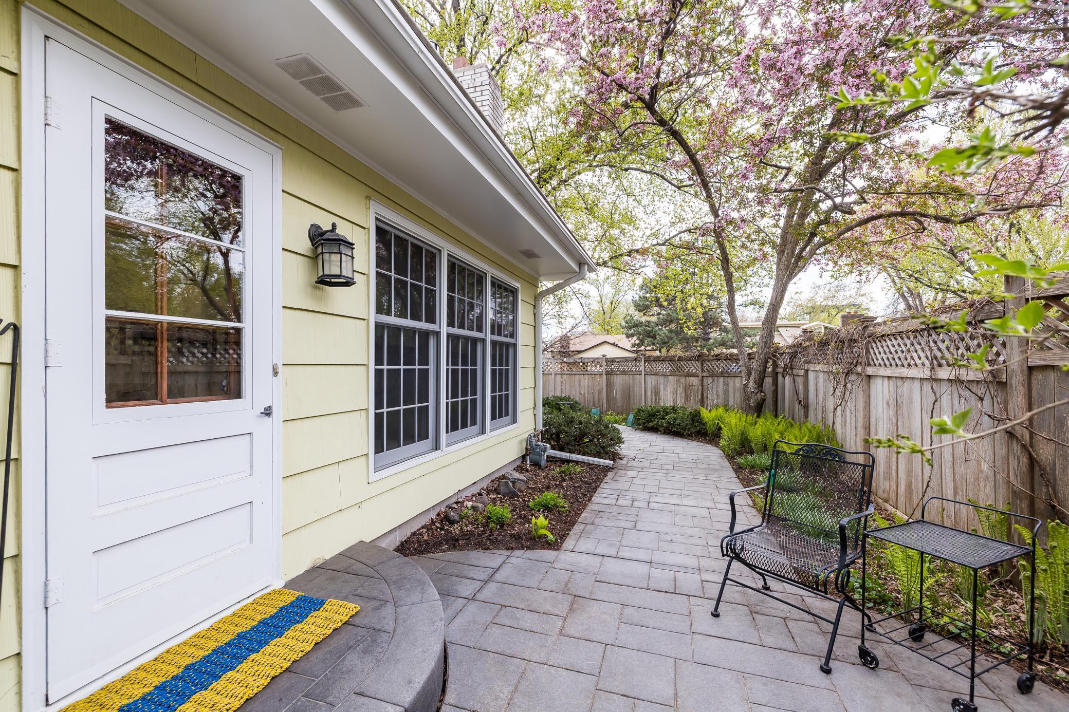 Step out to your private oasis...