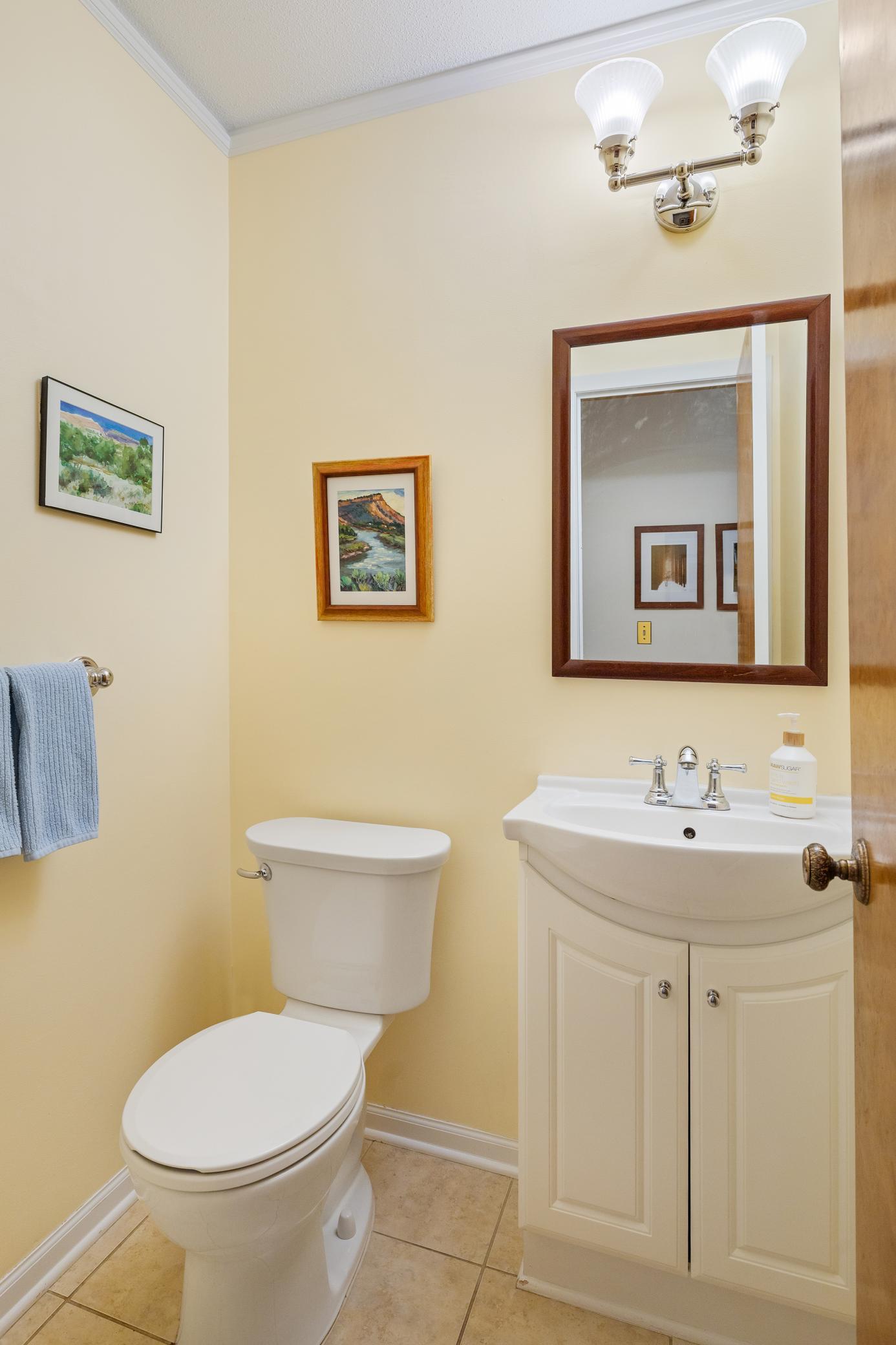 Main floor powder room...