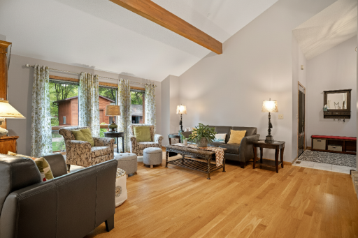 Another view of this bright and airy living room.
