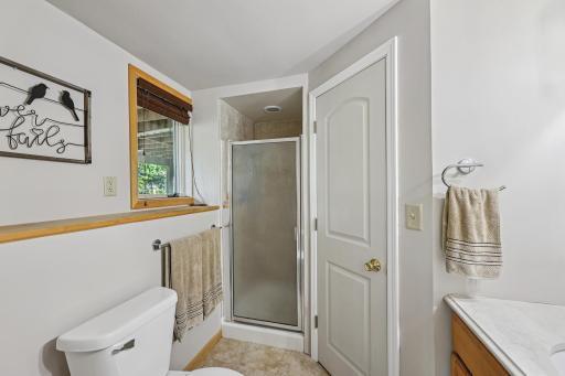 Very nice 3/4 bath lower level