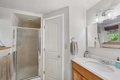 Fresh & updated bathroom for guests during parties