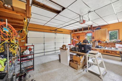 OVER SIZED attached garage w/epoxy floors