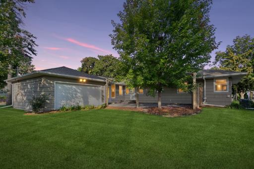 One-level living on this double, corner lot in desirable Southwest Minneapolis. Enjoy four bedrooms, two bathrooms, updated kitchen and baths, and two car garage.