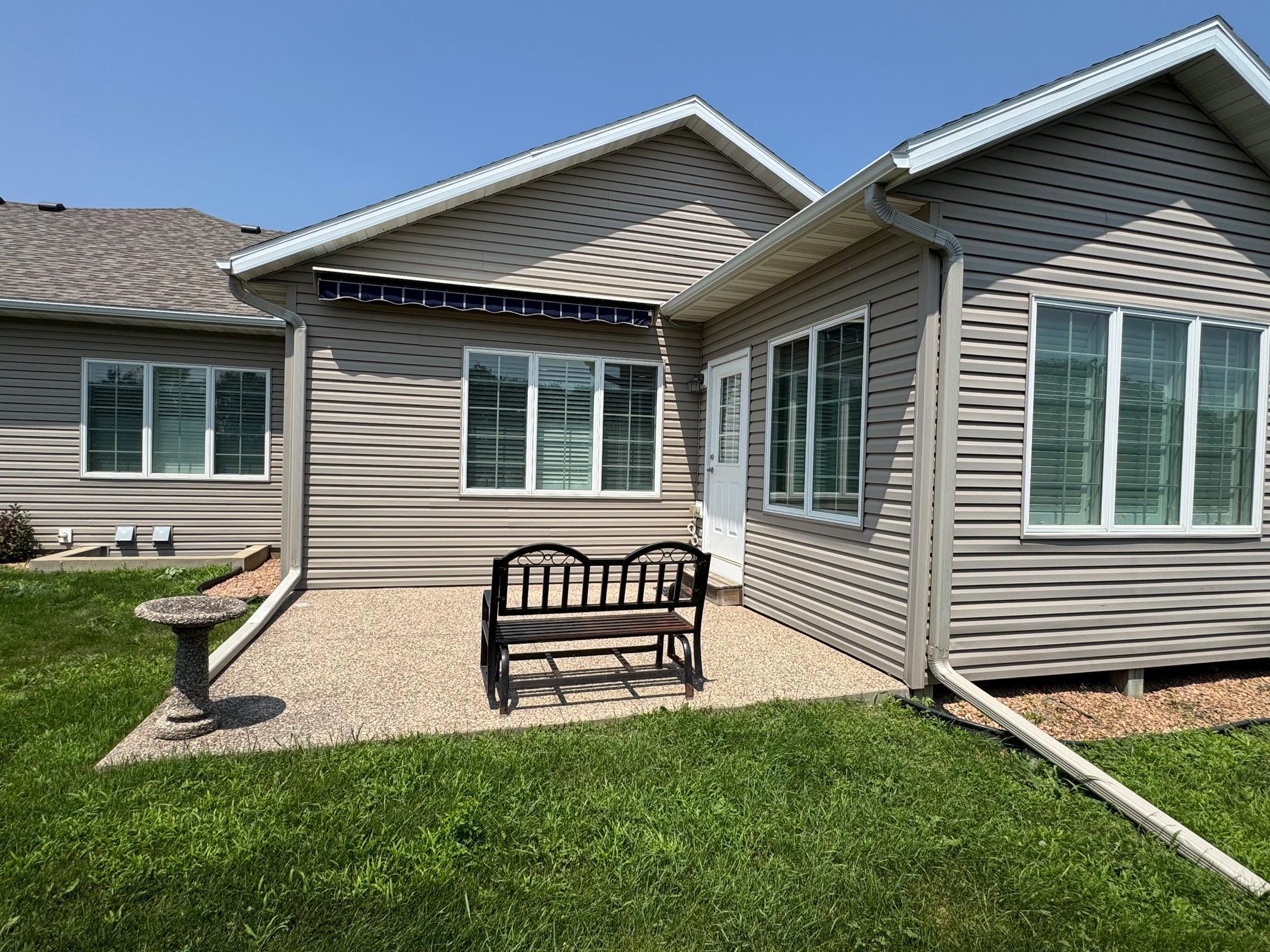 Backview with retractable awning