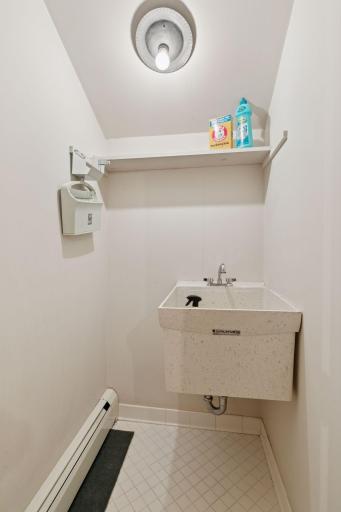 Upper level laundry closet, could be utilized as upper level laundry with stacker washer/dryer.