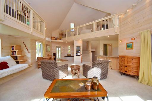 Newer construction lake home compared to most. Vaulted ceilings