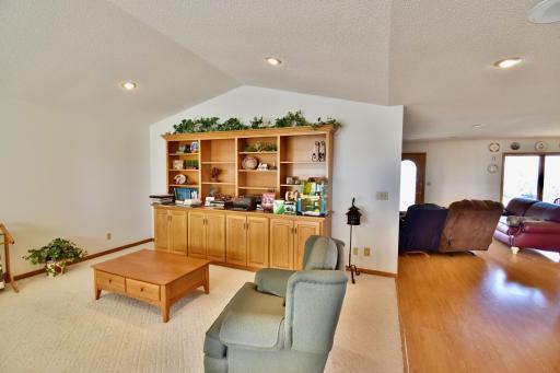 Vaulted ceilings to make this space feel very open and inviting