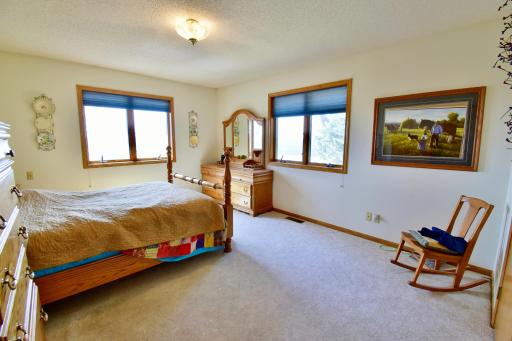 One of the main floor bedrooms